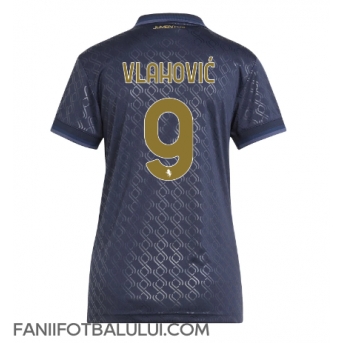 Juventus Dusan Vlahovic #9 Tricou Fotbal Replică 2024-25 Femei Treilea